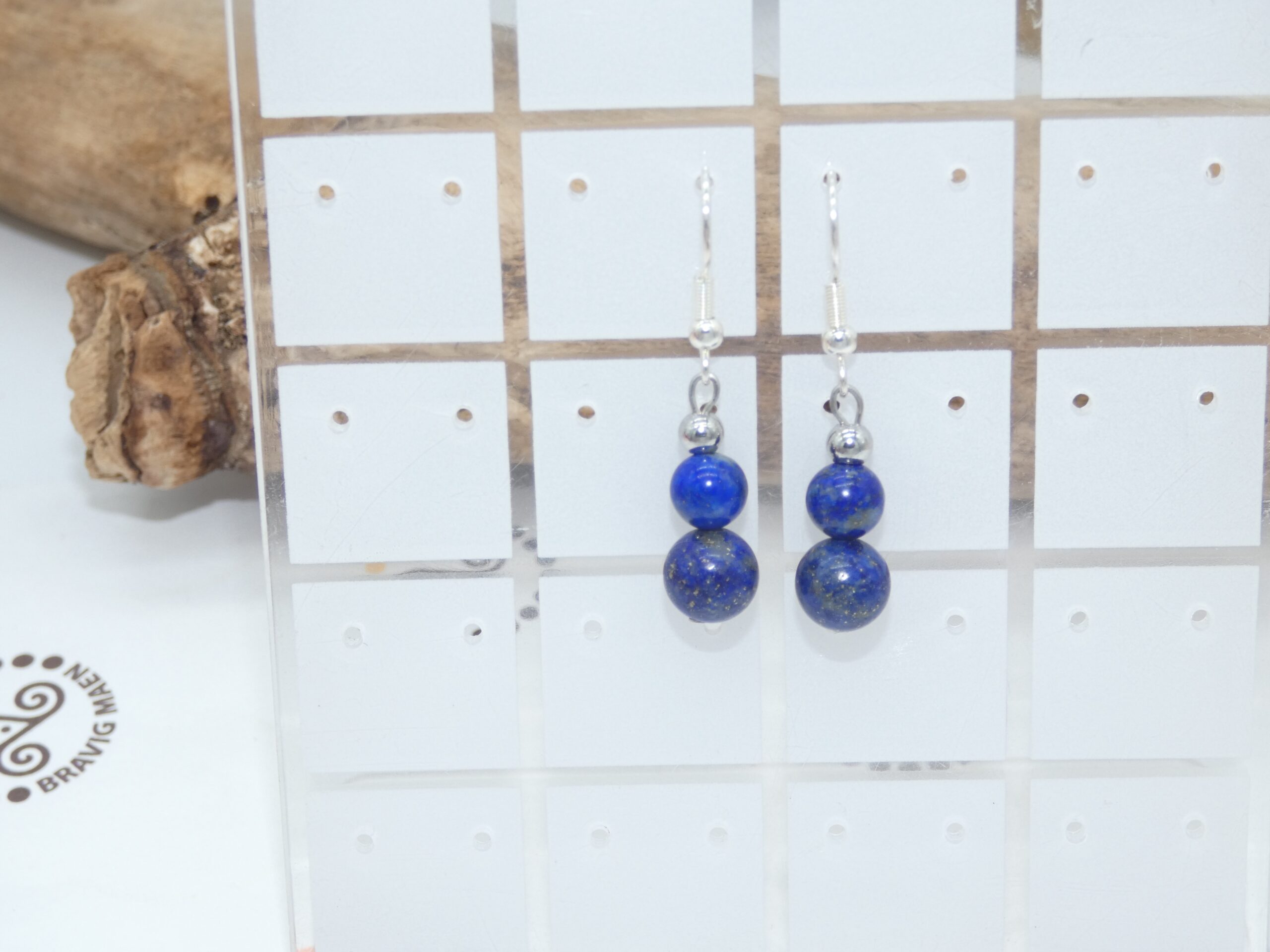 Boucles Oreilles Lapis Lazuli BRAVIG MAEN